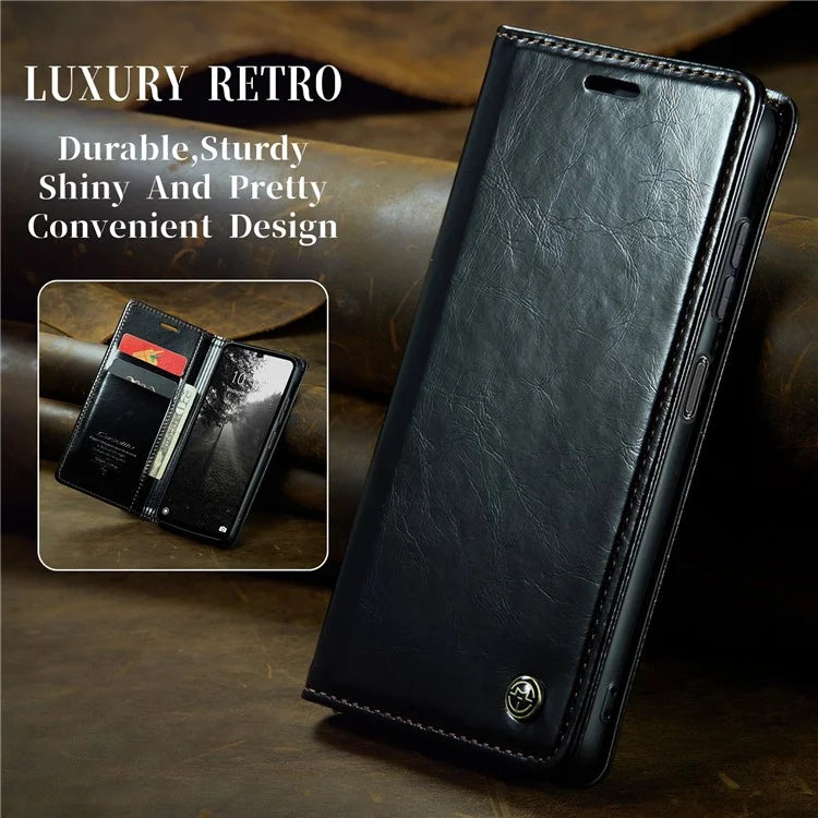 CASEME 003 Series For Xiaomi Redmi 13C 4G  /  Poco C65 4G Case Leather Phone Cover Stand Wallet