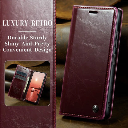 CASEME 003 Series For Xiaomi Redmi Note 13 Pro 5G / Poco X6 5G Case Anti-Drop Leather Phone Cover