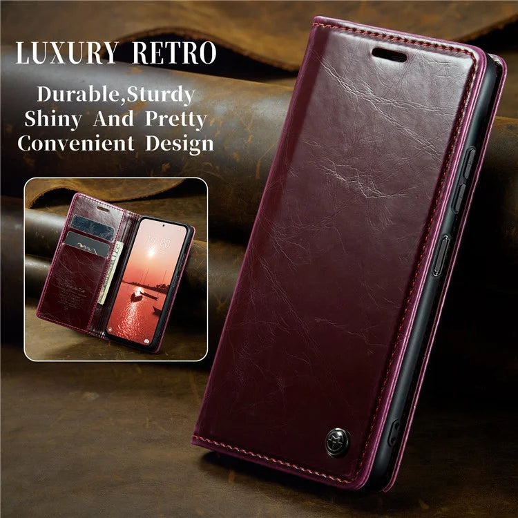 CASEME 003 Series For Xiaomi Redmi Note 13 Pro 5G / Poco X6 5G Case Anti-Drop Leather Phone Cover