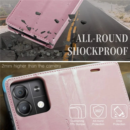 CASEME 003 Series For Xiaomi Redmi Note 13 Pro 5G / Poco X6 5G Case Anti-Drop Leather Phone Cover