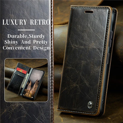 CASEME 003 Series For Xiaomi Redmi Note 13 Pro 5G / Poco X6 5G Case Anti-Drop Leather Phone Cover