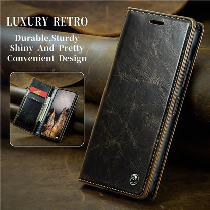 CASEME 003 Series For Xiaomi Redmi Note 13 Pro 5G / Poco X6 5G Case Anti-Drop Leather Phone Cover