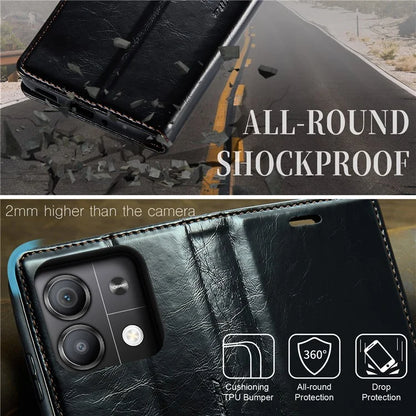 CASEME 003 Series For Xiaomi Redmi Note 13 Pro 5G / Poco X6 5G Case Anti-Drop Leather Phone Cover