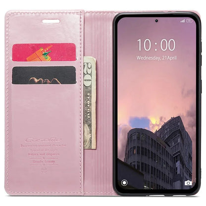 CASEME 003 Series For Xiaomi Redmi Note 13 5G Case Waxy Leather Phone Cover Crazy Horse Texture