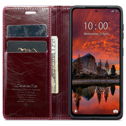 CASEME 003 Series For Xiaomi Redmi Note 13 Pro 4G / Poco M6 Pro 4G Case Wallet Waxy Leather Phone Cover