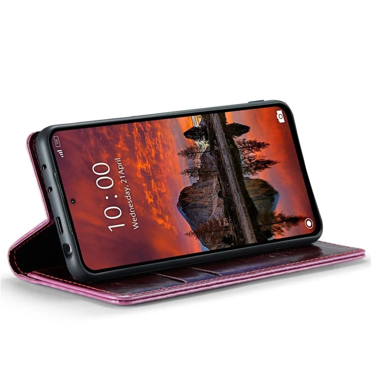 CASEME 003 Series For Xiaomi Redmi Note 13 Pro 4G / Poco M6 Pro 4G Case Wallet Waxy Leather Phone Cover