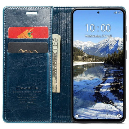 CASEME 003 Series For Xiaomi Redmi Note 13 Pro 4G / Poco M6 Pro 4G Case Wallet Waxy Leather Phone Cover