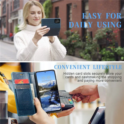 CASEME 003 Series For Xiaomi Redmi Note 13 Pro 4G / Poco M6 Pro 4G Case Wallet Waxy Leather Phone Cover