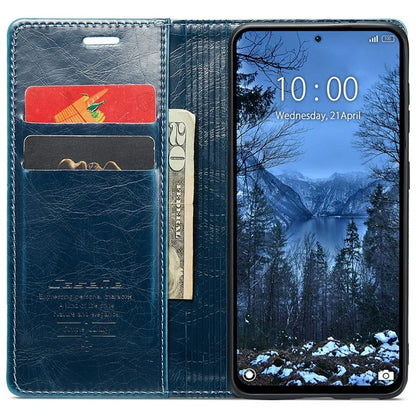 CASEME 013 Series For Xiaomi Redmi Note 13 4G Case Retro Leather Wallet Flip Phone Cover