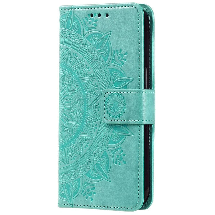 For Xiaomi Poco F6 5G / Redmi Turbo 3 5G Case Imprinted Totem PU Leather Phone Cover