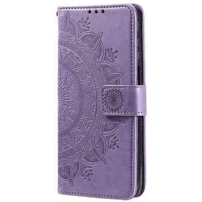 For Xiaomi Poco F6 5G / Redmi Turbo 3 5G Case Imprinted Totem PU Leather Phone Cover