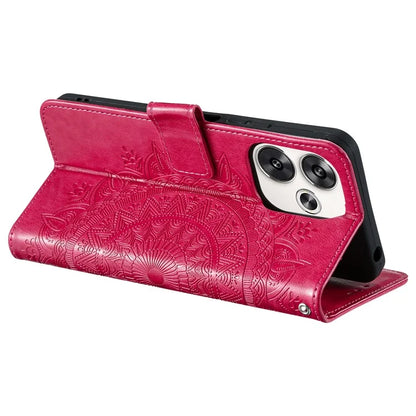 For Xiaomi Poco F6 5G / Redmi Turbo 3 5G Case Imprinted Totem PU Leather Phone Cover