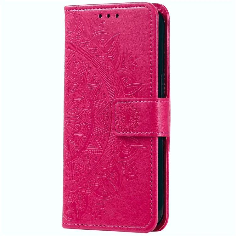 For Xiaomi Poco F6 5G / Redmi Turbo 3 5G Case Imprinted Totem PU Leather Phone Cover