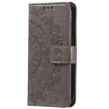For Xiaomi Poco F6 5G / Redmi Turbo 3 5G Case Imprinted Totem PU Leather Phone Cover