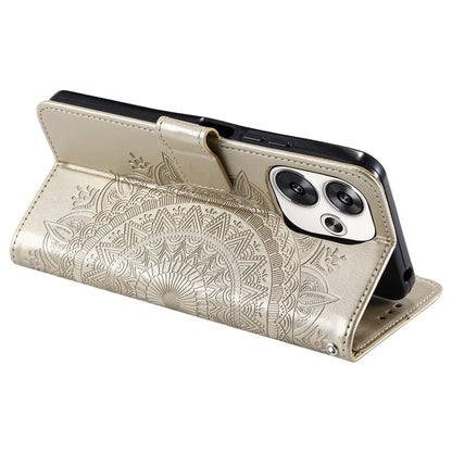 For Xiaomi Poco F6 5G / Redmi Turbo 3 5G Case Imprinted Totem PU Leather Phone Cover