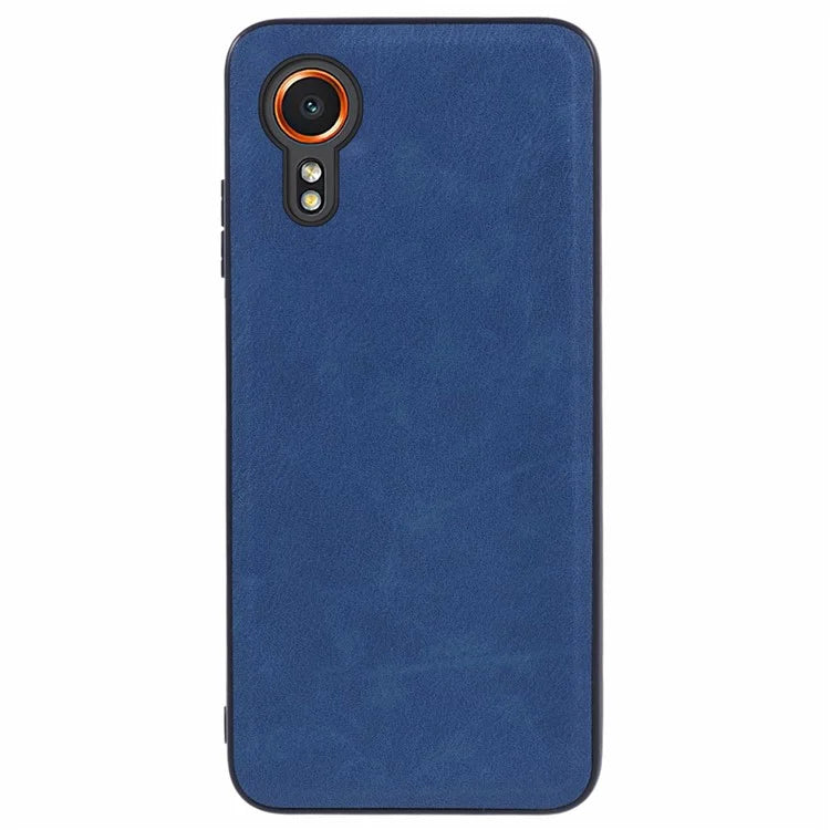 For Samsung Galaxy Xcover7 Case Solid Color PU Leather+PC+TPU Retro Phone Cover