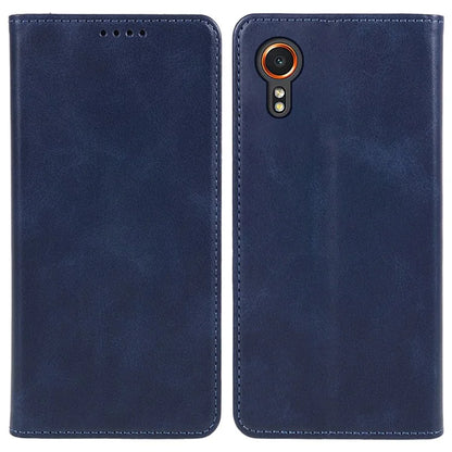 For Samsung Galaxy Xcover7 Case Stand Strong Magnetic Leather Phone Cover