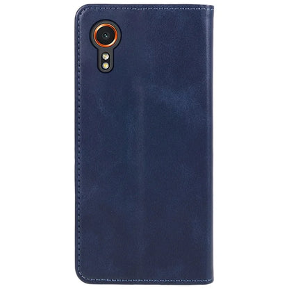 For Samsung Galaxy Xcover7 Case Stand Strong Magnetic Leather Phone Cover
