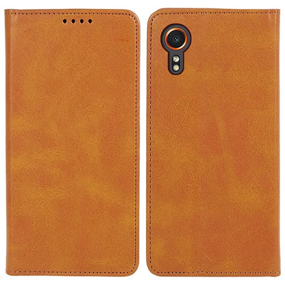 For Samsung Galaxy Xcover7 Case Stand Strong Magnetic Leather Phone Cover