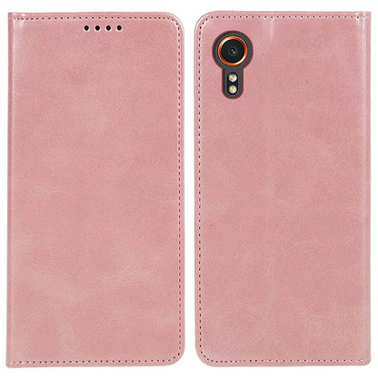 For Samsung Galaxy Xcover7 Case Stand Strong Magnetic Leather Phone Cover
