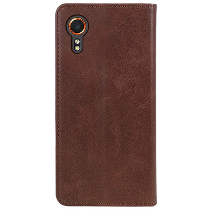 For Samsung Galaxy Xcover7 Case Stand Strong Magnetic Leather Phone Cover