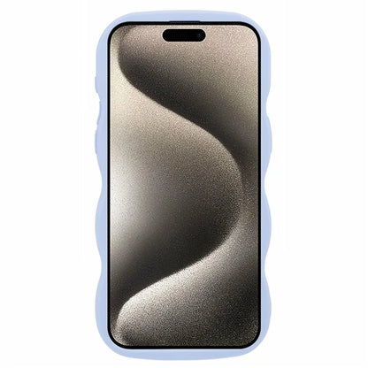 XL Series For iPhone 14 Pro Max Case Solid Color Phone TPU Cover Wavy Edge
