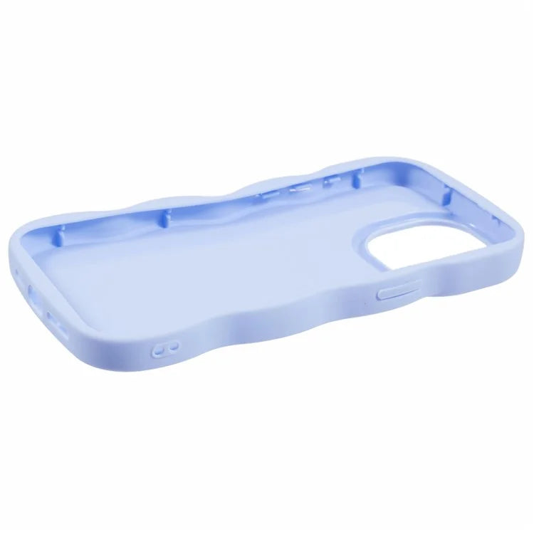 XL Series For iPhone 14 Pro Max Case Solid Color Phone TPU Cover Wavy Edge
