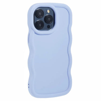 XL Series For iPhone 13 Pro Case Solid Color Wavy Edge TPU Phone Cover