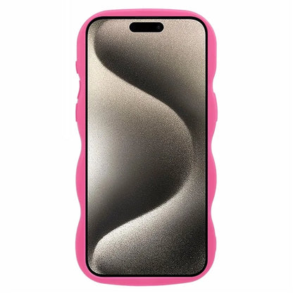 XL Series For iPhone 13 Pro Case Solid Color Wavy Edge TPU Phone Cover
