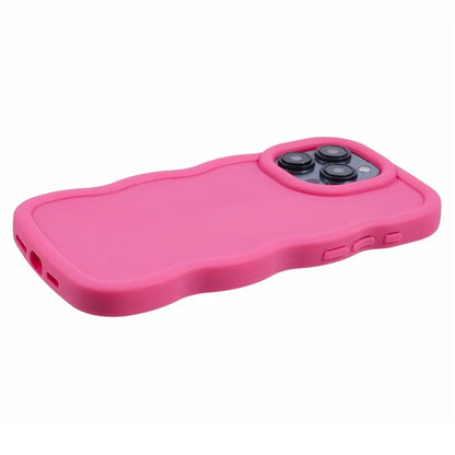 XL Series For iPhone 13 Pro Case Solid Color Wavy Edge TPU Phone Cover