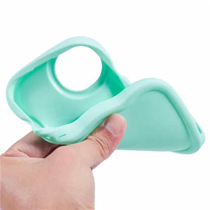 XL Series For iPhone 14 Case Solid Color Wave Edge Flexible TPU Phone Cover