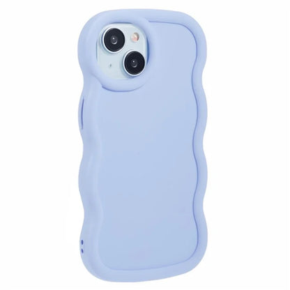 XL Series For iPhone 14 Case Solid Color Wave Edge Flexible TPU Phone Cover