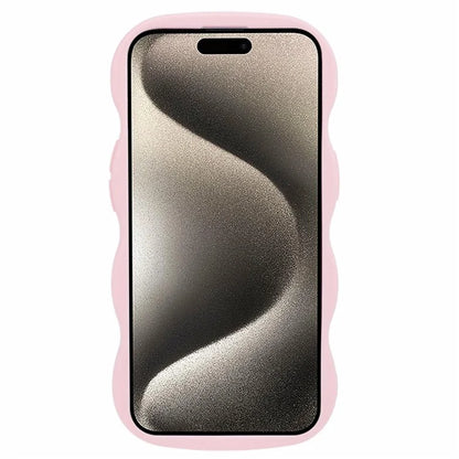 XL Series For iPhone 14 Case Solid Color Wave Edge Flexible TPU Phone Cover
