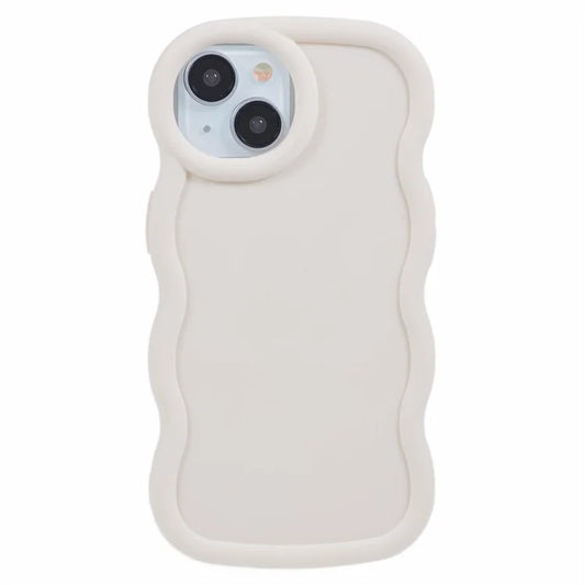 XL Series For iPhone 13 Case TPU Protective Phone Cover Unique Curly Wave Frame