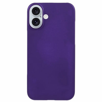 For iPhone 16 Shockproof Hard PC Phone Case Rubberized Phone Cover