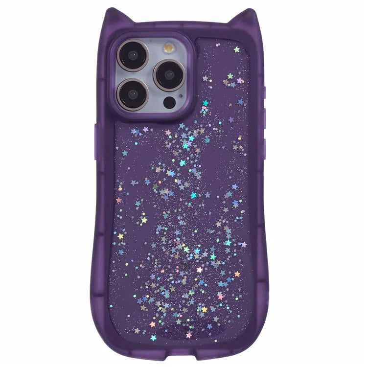 JTW Series For iPhone 12 Pro Max Case Epoxy Glitter Sequins TPU Phone Cover