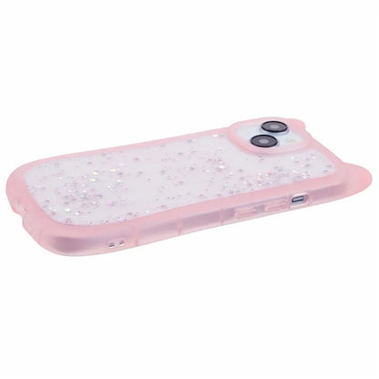 JTW Series For iPhone 13 Case Cat Ear Soft TPU Phone Cover Sparkle Sequins Epoxy