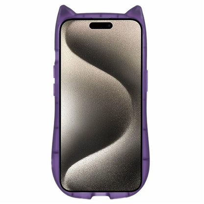 JTW Series For iPhone 13 Case Cat Ear Soft TPU Phone Cover Sparkle Sequins Epoxy