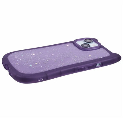 JTW Series For iPhone 13 Case Cat Ear Soft TPU Phone Cover Sparkle Sequins Epoxy