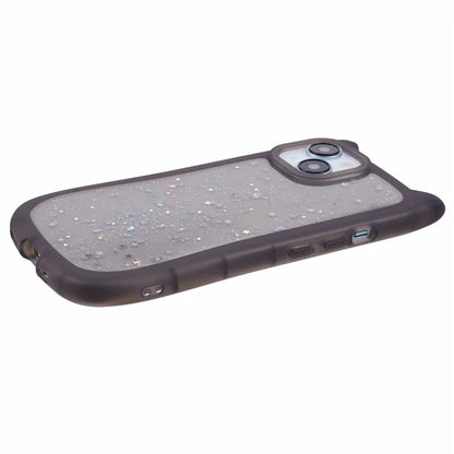 JTW Series For iPhone 13 Case Cat Ear Soft TPU Phone Cover Sparkle Sequins Epoxy