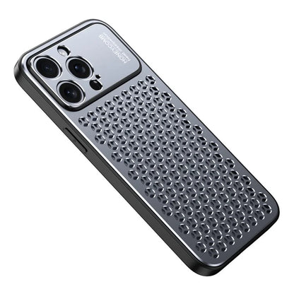 For iPhone 13 Pro Case Aluminum Alloy+TPU Honeycomb Heat Dissipation Phone Cover