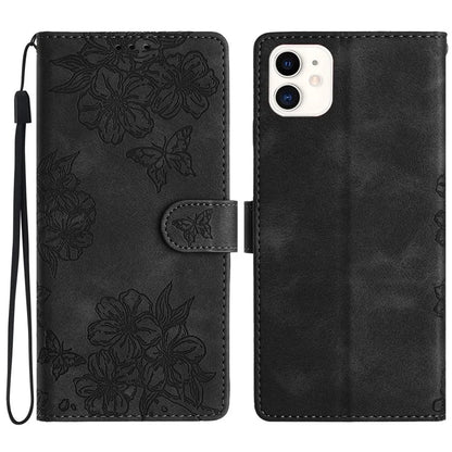 For iPhone 11 Skin-Touch Feeling PU Leather Phone Case Imprinted Pattern Wallet Phone Cover
