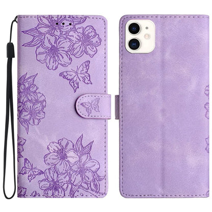 For iPhone 11 Skin-Touch Feeling PU Leather Phone Case Imprinted Pattern Wallet Phone Cover