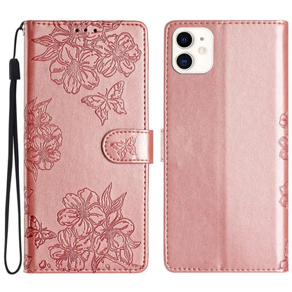 For iPhone 11 Skin-Touch Feeling PU Leather Phone Case Imprinted Pattern Wallet Phone Cover