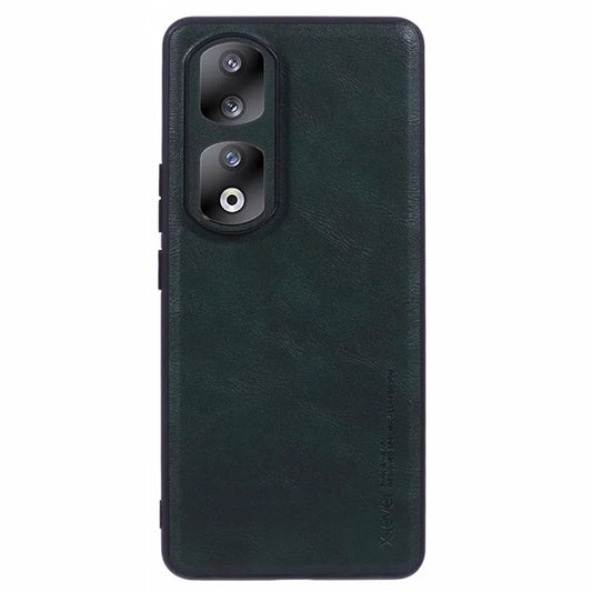 X-LEVEL Bojue-3 Series For 	Honor 90 Pro Case Slim PU Leather Back Cover Hard PC Soft TPU