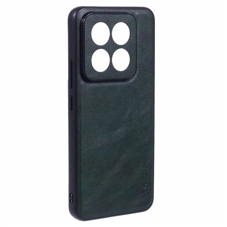 X-LEVEL Bojue-3 Series For Xiaomi 14 Pro Slim Case Leather+PC+TPU Hybrid Phone Cover