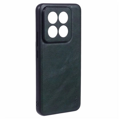 X-LEVEL Bojue-3 Series For Xiaomi 14 Pro Slim Case Leather+PC+TPU Hybrid Phone Cover