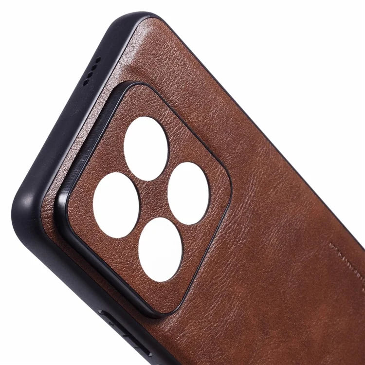 X-LEVEL Bojue-3 Series For Xiaomi 14 Pro Slim Case Leather+PC+TPU Hybrid Phone Cover