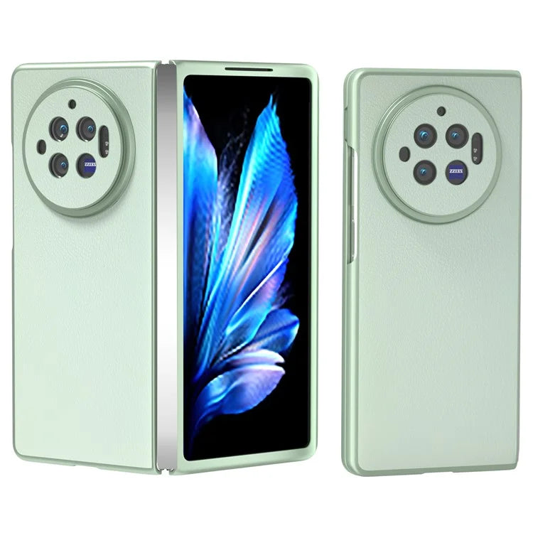 For vivo X Fold3 Case PU Leather Coated Hard PC Folding Phone Cover