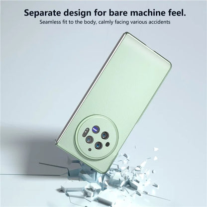 For vivo X Fold3 Case PU Leather Coated Hard PC Folding Phone Cover
